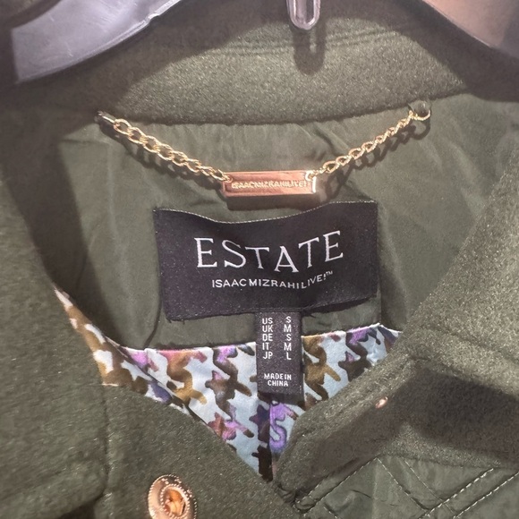 Isaac Mizrahi Women's Jacket S Estate Mixed Media Quilted Green - Picture 6 of 8